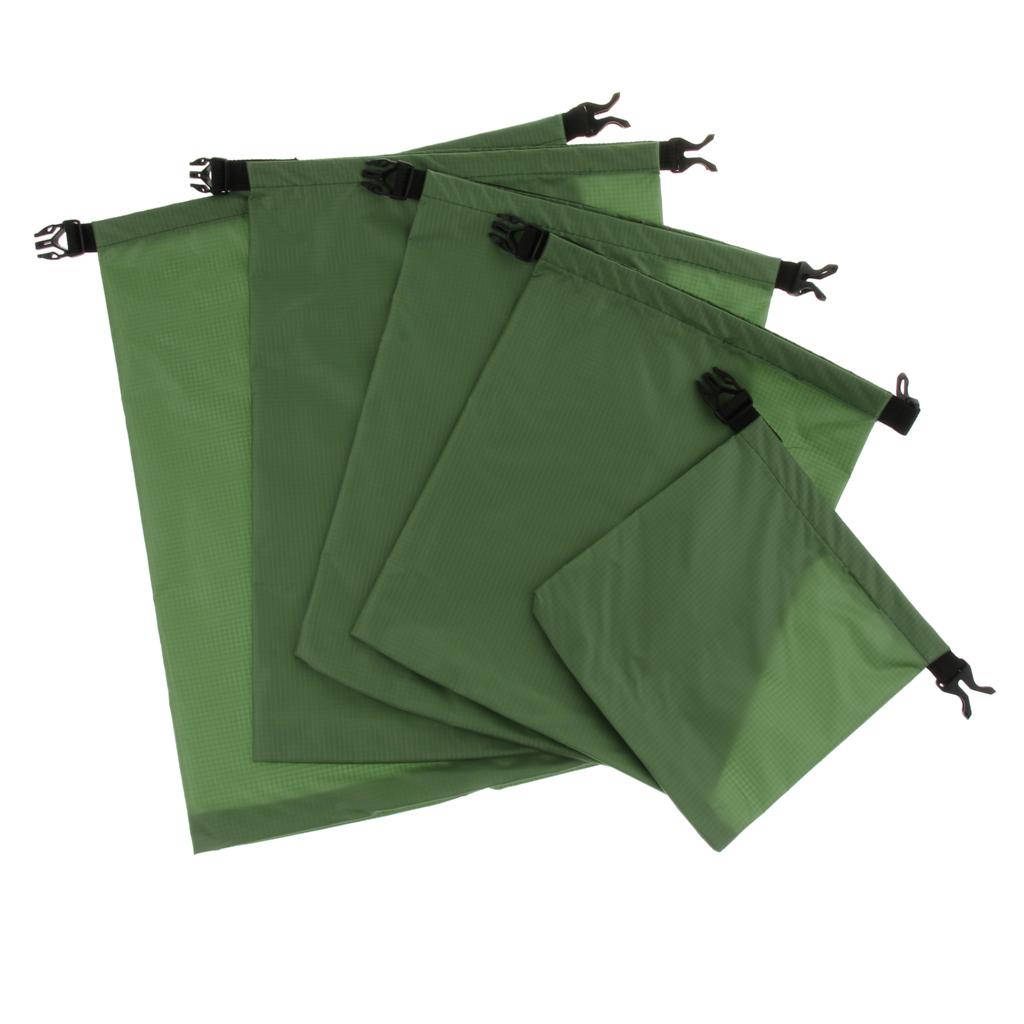 5 Sizes Set Waterproof Dry Bag Sack Storage Pack Camping Rafting pack Red