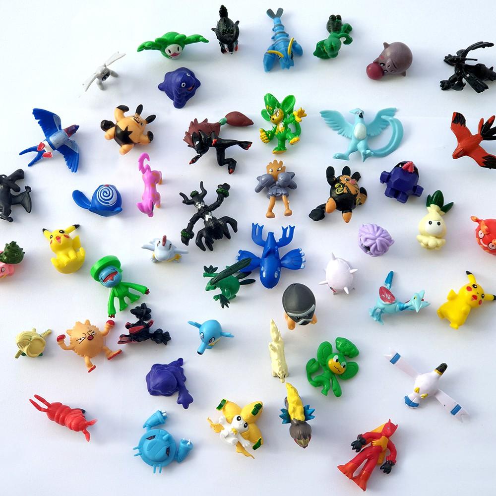 Đồ chơi 50 con Anime POKEMON bằng nhựa size nhỏ 2-3 cm tuyển tập Pokemon đa hệ mẫu ngẫu nhiên (Set Poke'mon) - Vacimall