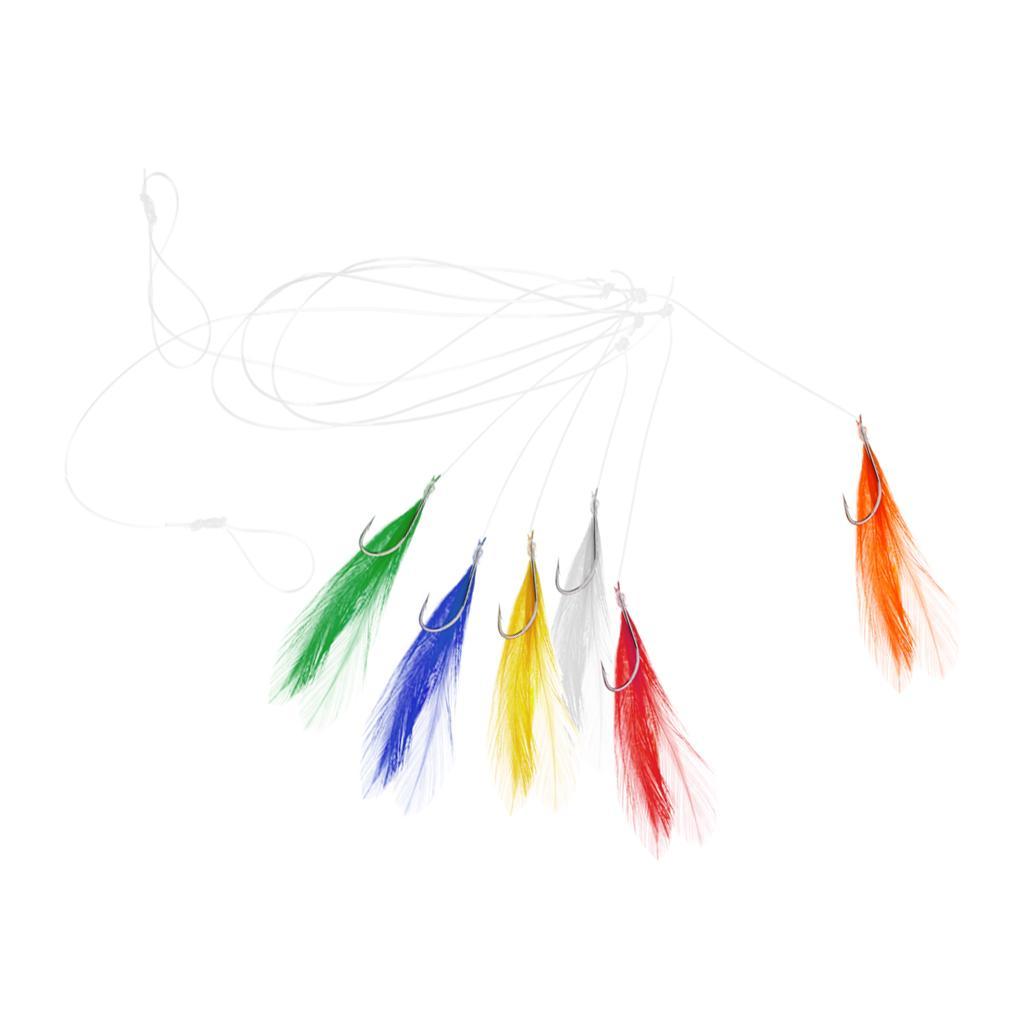 2-5pack Saltwater Sea Fishing Rigs High Carbon Steel Fishing String Hooks