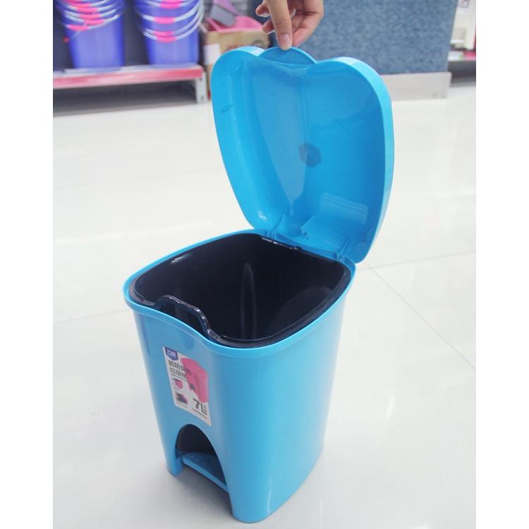 Thùng Rác Đạp Chân 7L Nhựa PP Cao Cấp