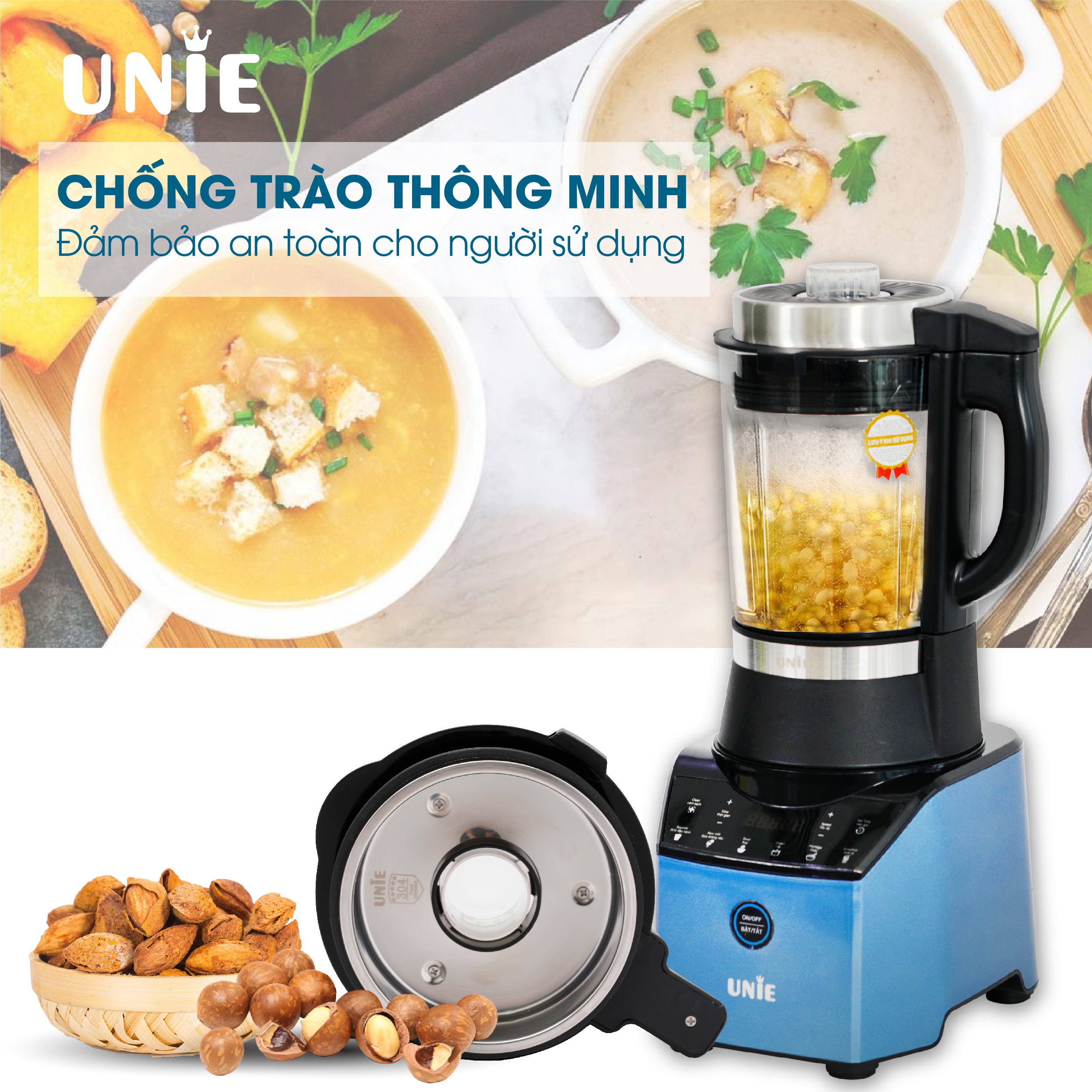 Máy nấu sữa hạt Unie V3 - Hàng chính hãng