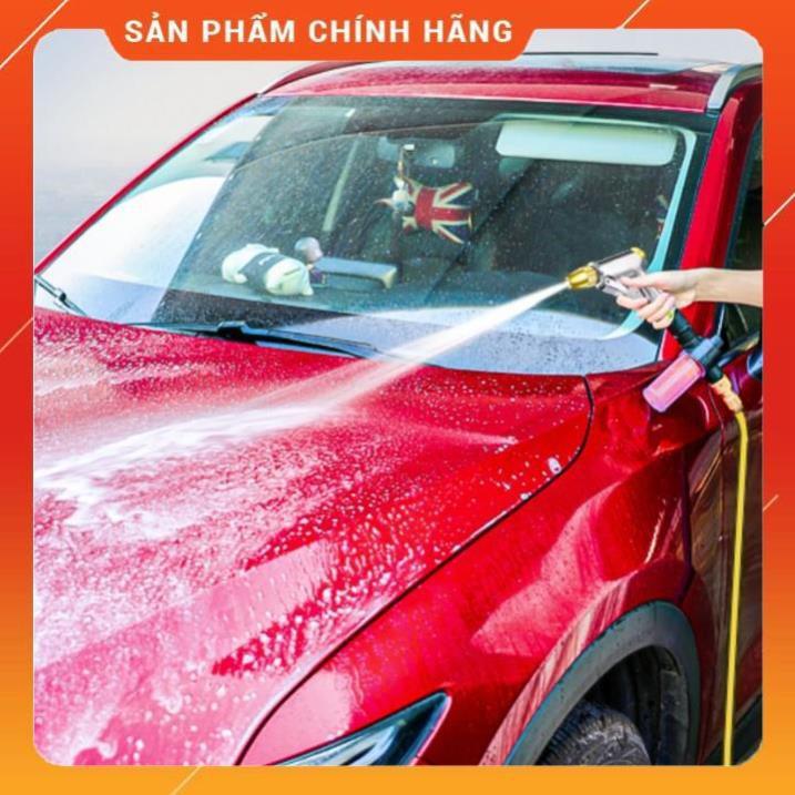 Bộ dây vòi xịt nước ️ ,tăng áp 3 lần,loại 7m,10m 206236 đầu đồng,đai,nối nhựa v+ túi đựng bút
