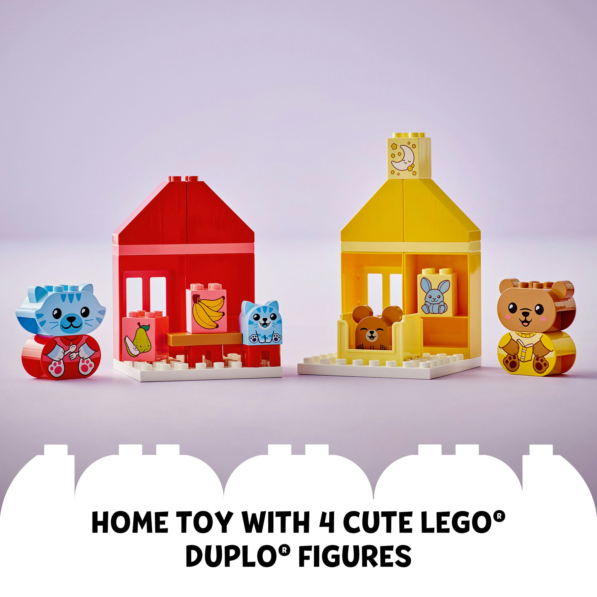 LEGO DUPLO 10414 Đồ chơi lắp ráp Phòng ăn và phòng ngủ của bé (28 chi tiết)