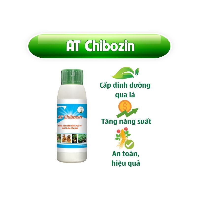 Phân Bón Hữu Cơ Ecom Chuyên Dùng Cho Sâm Ngọc Linh Cung Cấp Dinh Dưỡng Hữu Cơ Qua Lá Cho Cây Sâm – AT Chibozin 100ml