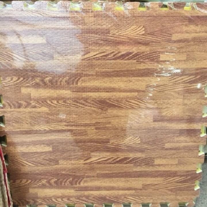 Thảm xốp vân gỗ lót sàn 1 bộ gồm 6 miếng kích thước 60x60 cm 2020