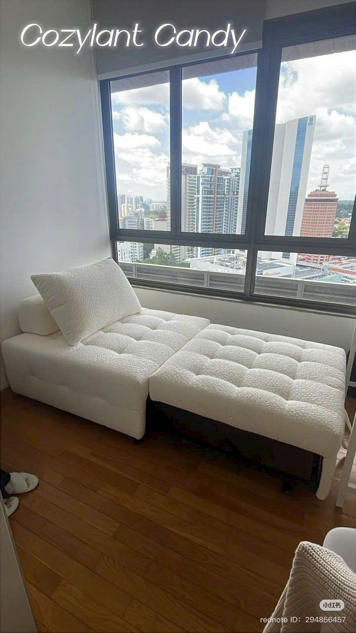 Sofa giường kéo mini tiện lợi Juno Sofa KT 1m x 1m, kéo dài 1m x 1m9