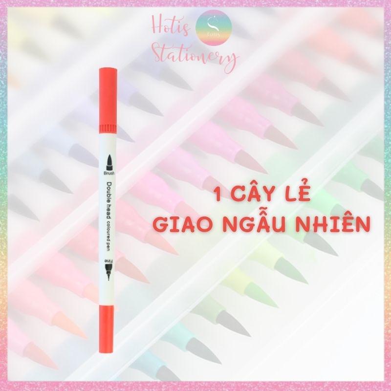 Bút lông hai đầu tô màu vẽ tranh gốc nước viết calligraphy Double Head- Bộ 12/24/36 màu