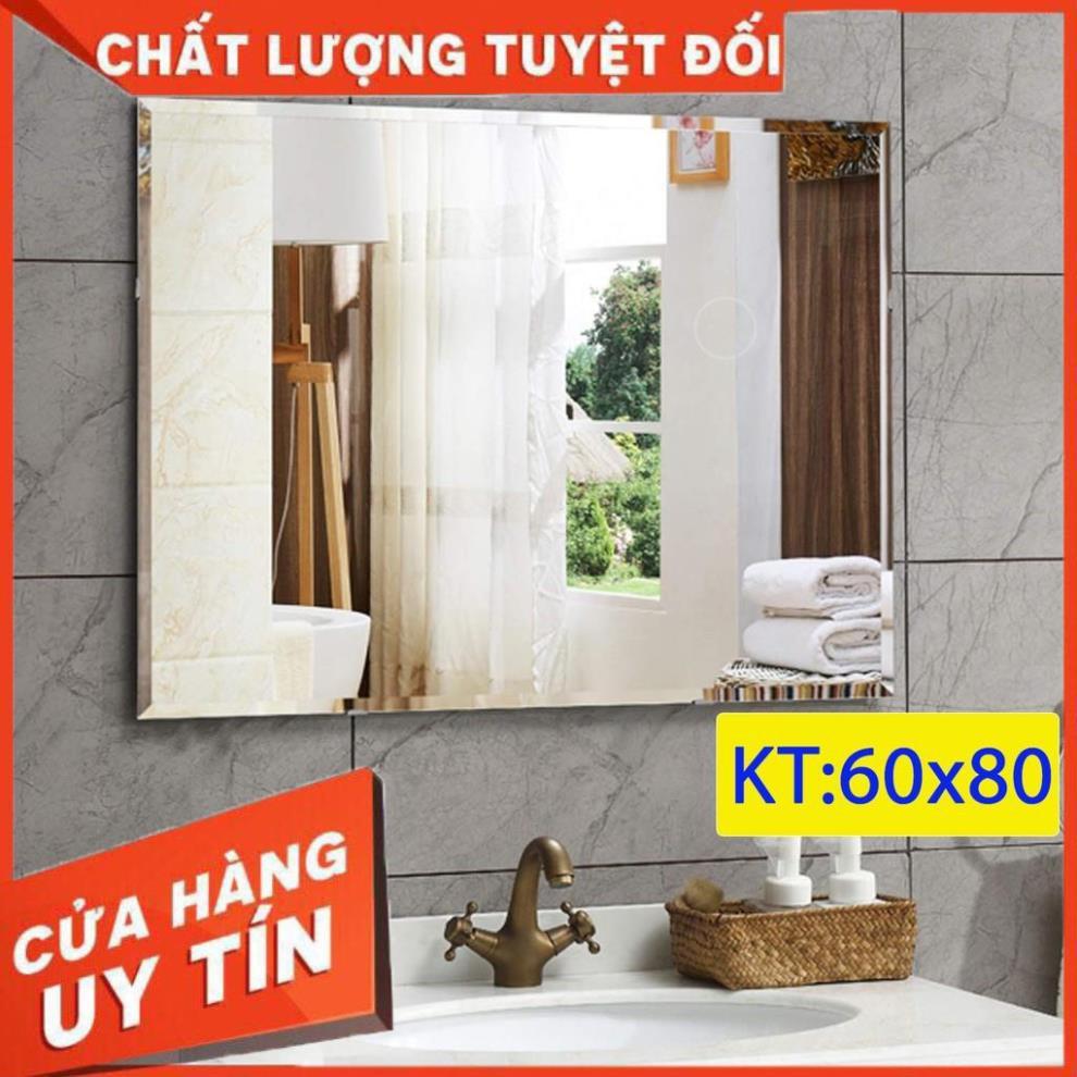 Gương soi nhà tắm kiếng soi dán tương giá rẻ treo tương kích thước 60x80 - guong mirror