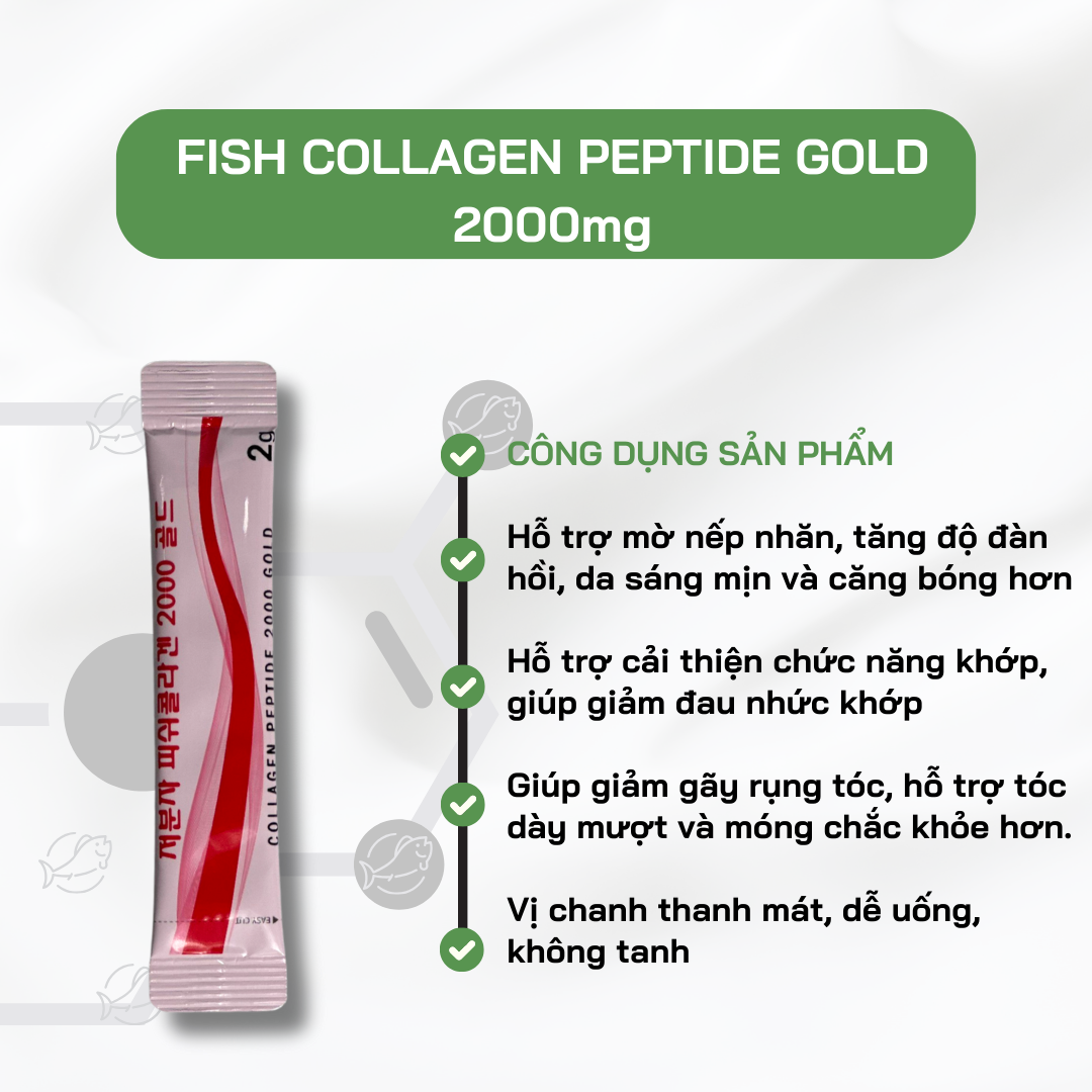 Hình ảnh Fish Collagen Peptipe Gold 2000mg - Sante365 - Thực phẩm bảo vệ sức khỏe