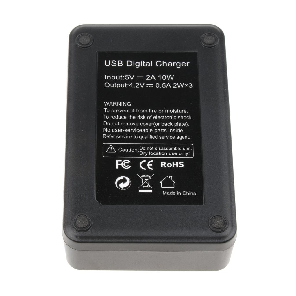 3-Channel Battery Charger for Sony NP-BX1 Cyber-shot DSC-RX100, DSC-RX100 II, DSC-RX100M II, DSC-RX100 III, DSC-RX100 V, DSC-RX100 IV, HDR-CX405
