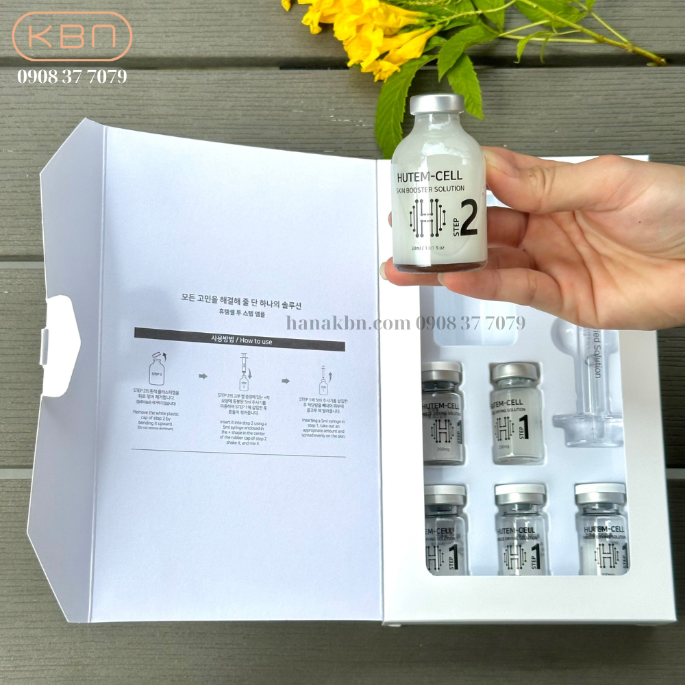 2 Step Ampoule Hutem Cell - Giải Pháp Tế Bào Gốc Sấy Lạnh Cho Da