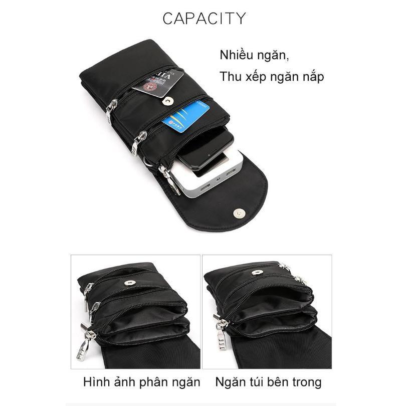 Khuyến mãi - Túi đeo chéo túi xách túi đeo hông đeo tay mini OUTDOOR cho Phái đẹp chống nước