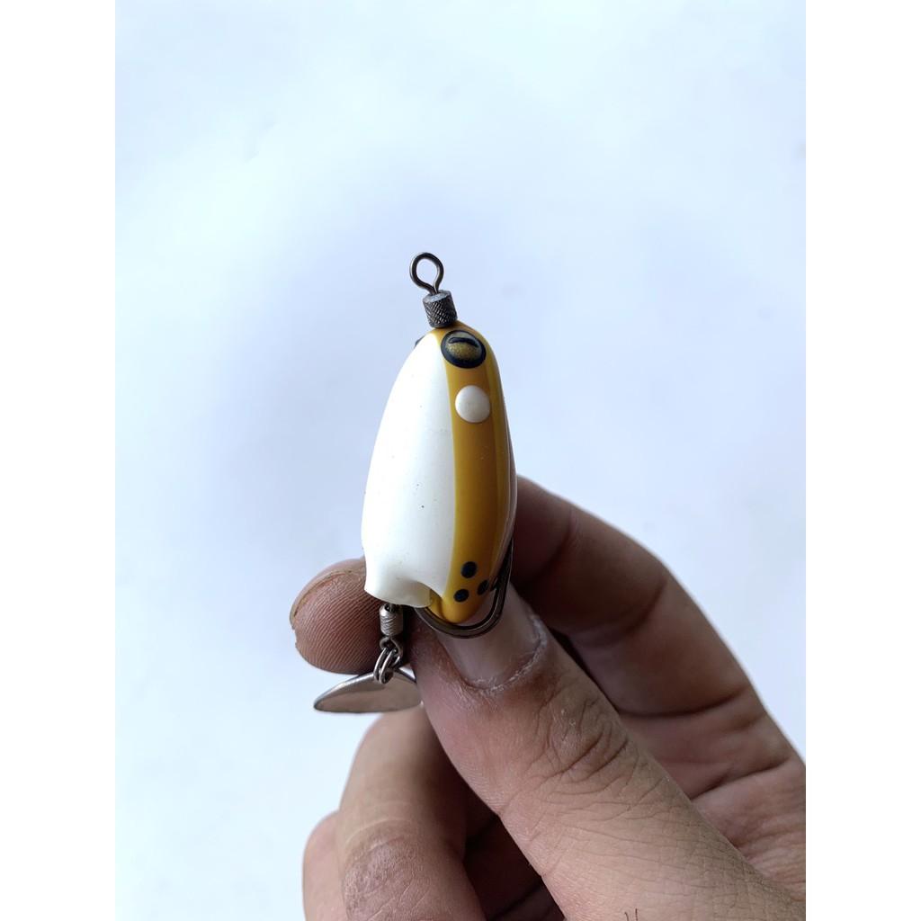 MỒI CÂU LURE FROG TOON THÁI LAN MÀU NẪU CÓ THÌA NẶNG 6GRAM DÀI 3.7CM MÔ PHỎNG NHƯ THẬT