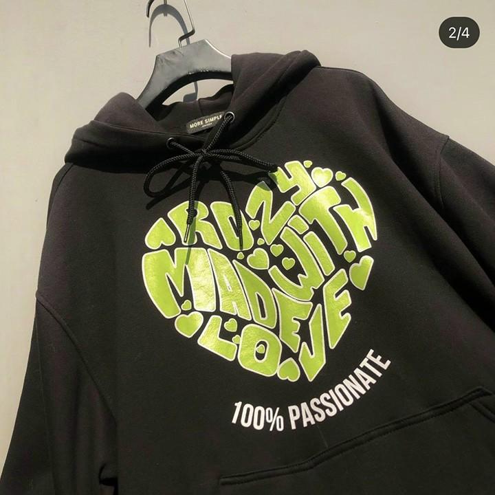 ÁO HOODIE - ÁO KHOÁC NỈ NGOẠI (HD2450 - Tim Xanh)