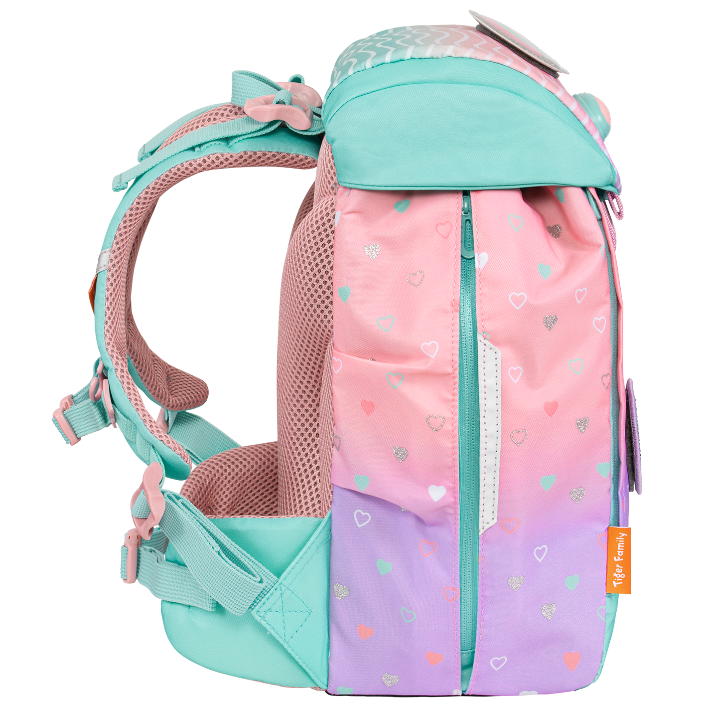 Cặp Chống Gù Eggie Schoolbag - Peach Waves - Go Green - Tiger Family TGEG-020A