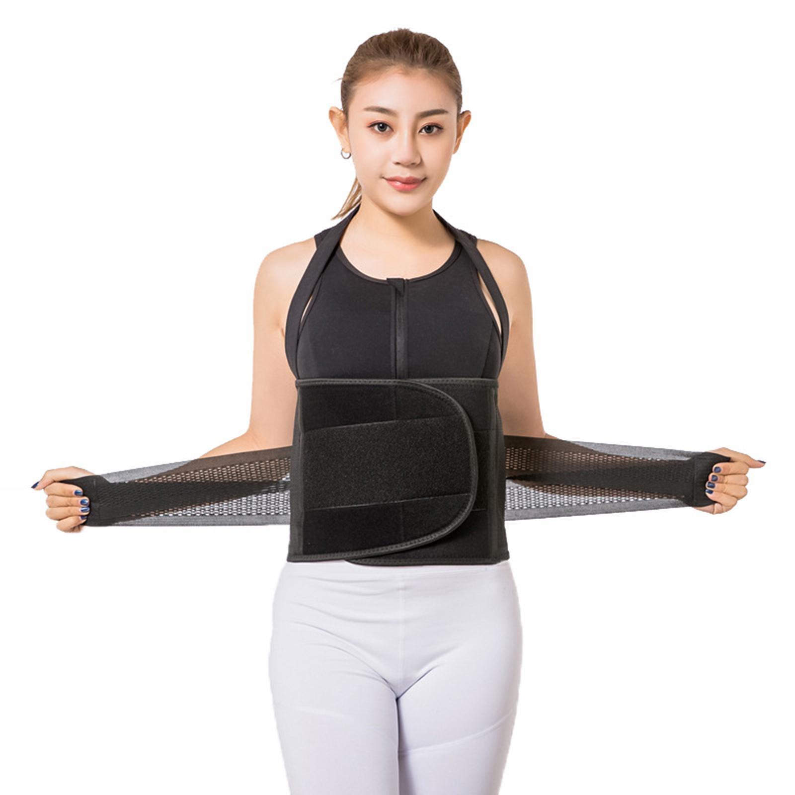 Support Belt Back Brace Men Portable Stomach and Back Support Lightweight Waist Support Band Waist Trimmer Belt for Running Squatting