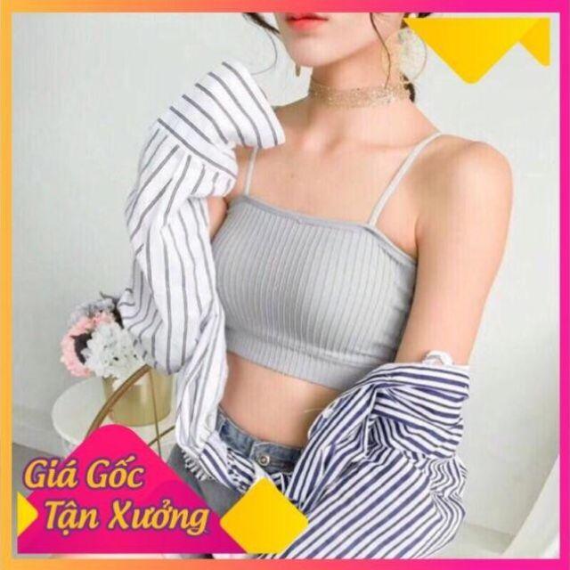 Áo bra cotton tăm đệm mỏng