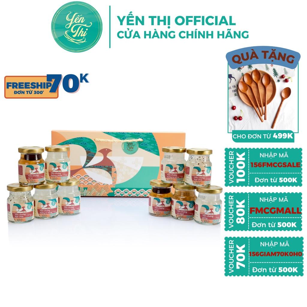 Yến Thị - Gói tiết kiệm 50 hũ, chưa bao gồm hộp quà - Yến sào Khánh Hòa chưng sẵn - 30% yến thô/ hũ 70ml