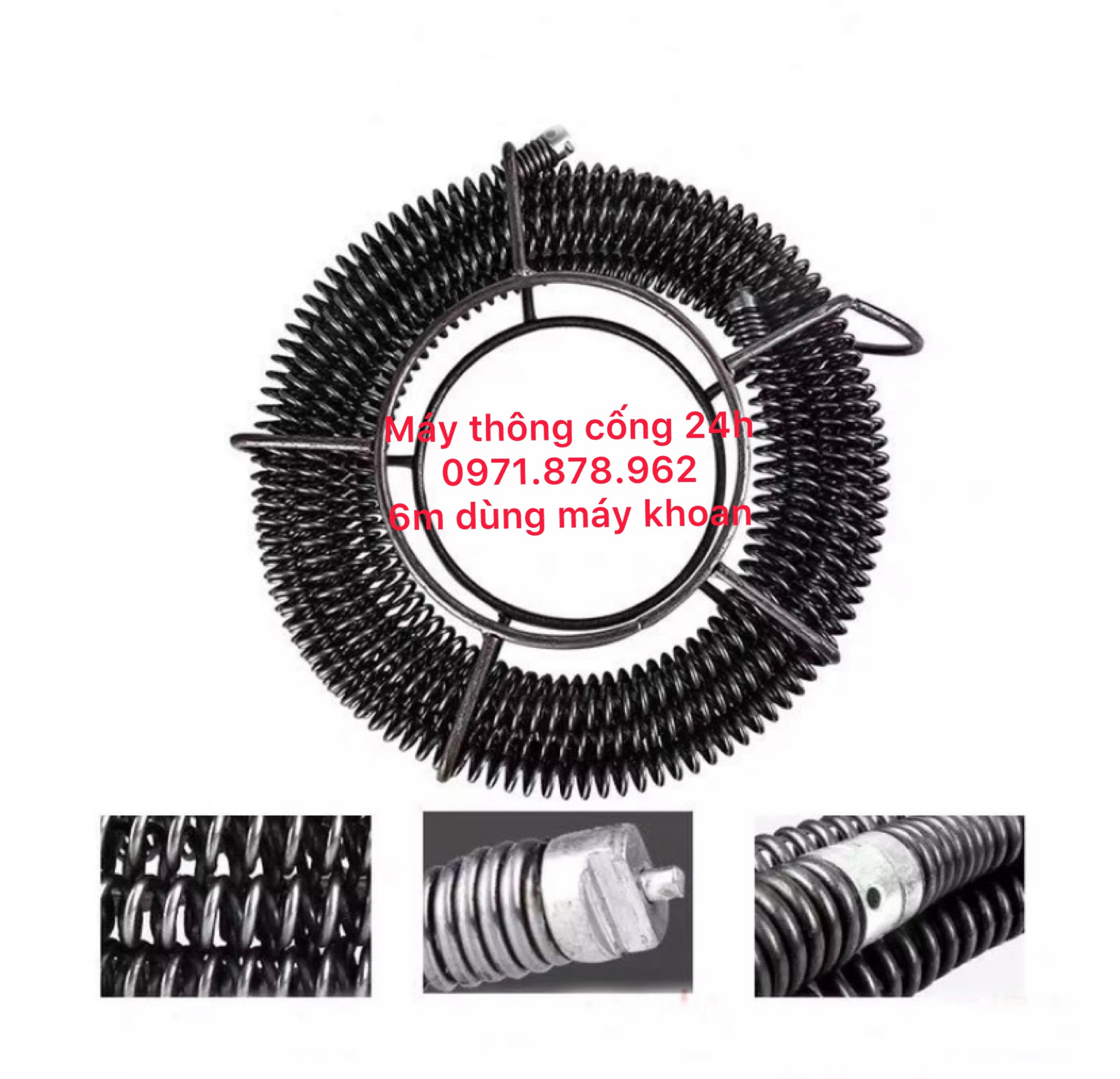 Dây thông tắc cống dài 6m dây phi 16