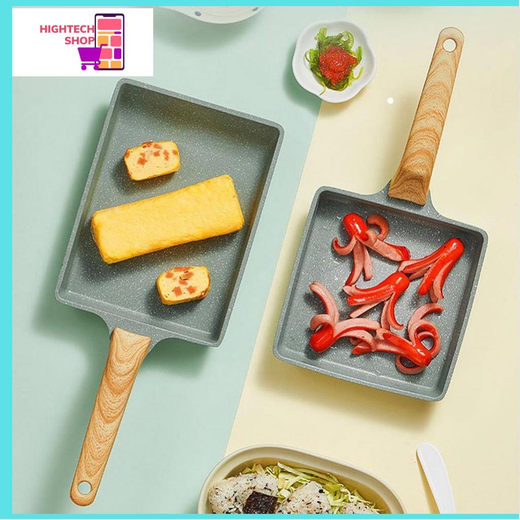 Chảo chống dính đáy từ chiên trứng cuộn hình vuông - Dùng Được Cho Cả Bếp Từ