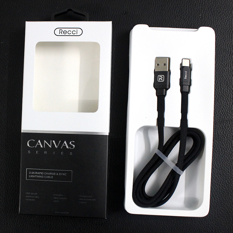 Cáp Lightning Recci Canvas