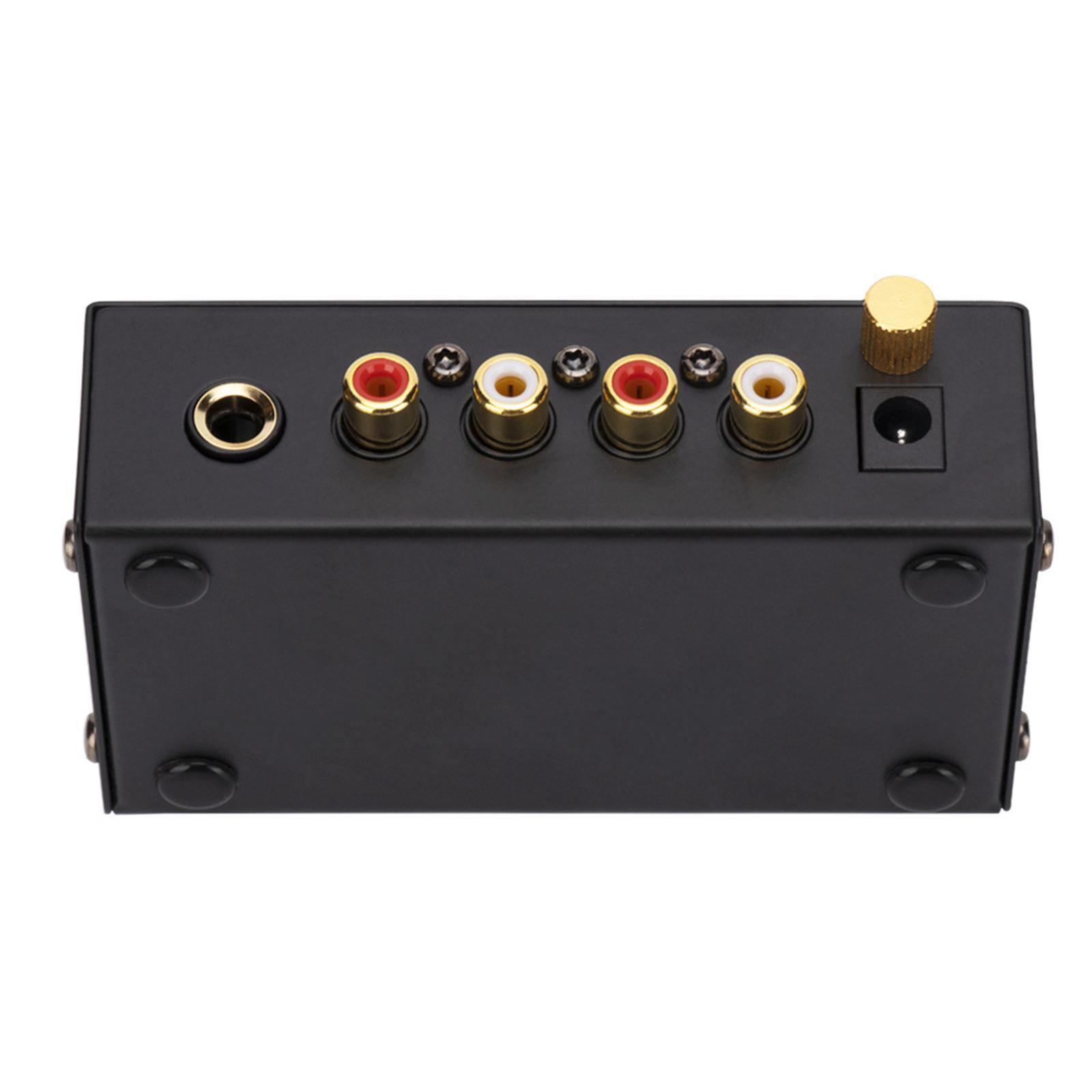 Phono Preamp Turntable Preamplifier ,Turntable Amplifier Preamp ,Low Noise DC 12V 1/4" TRS ,Record Player Preamplifier for Speakers Computers