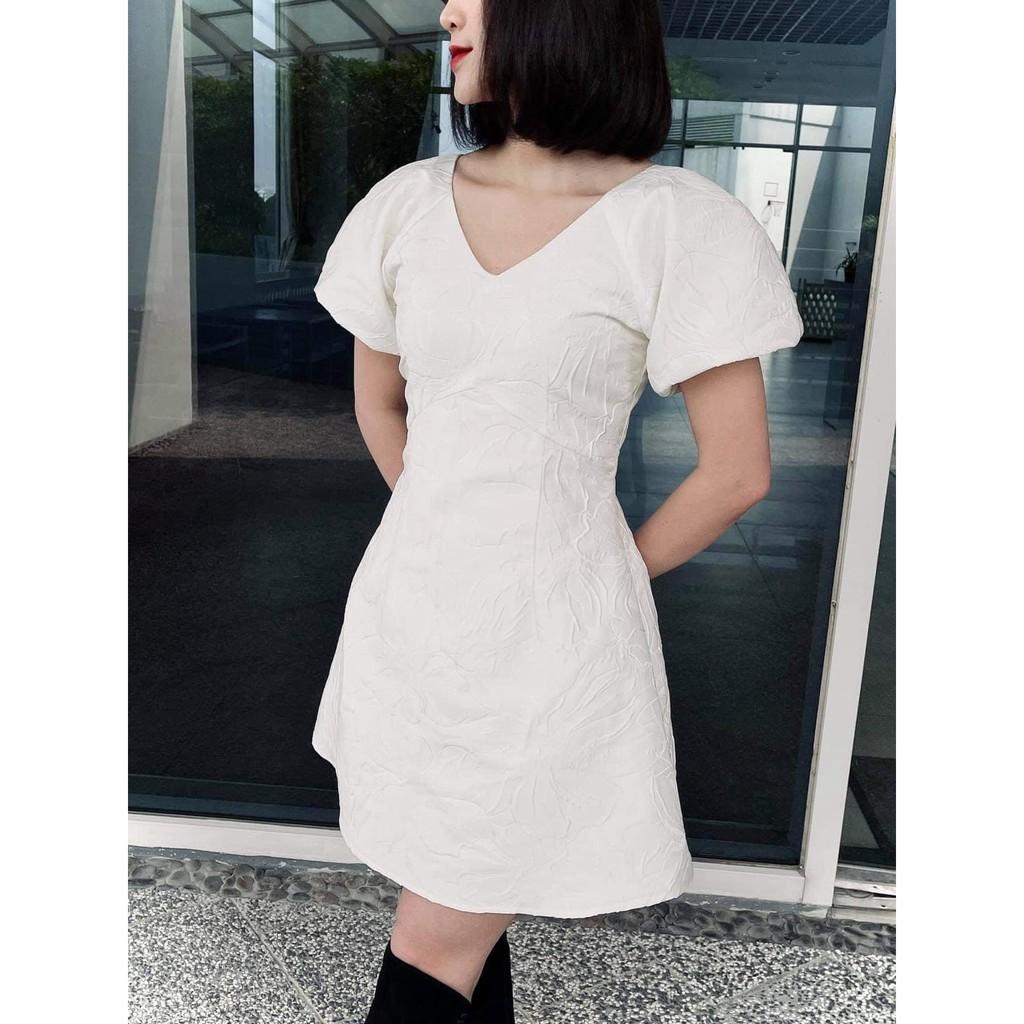 LIIN - Đầm tiểu thư hoa vân nổi
