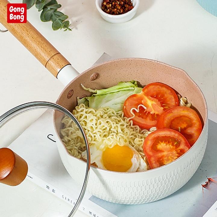 Chảo chống dính sâu lòng olarpi kiểu Nhật vân đá màu trang nhã