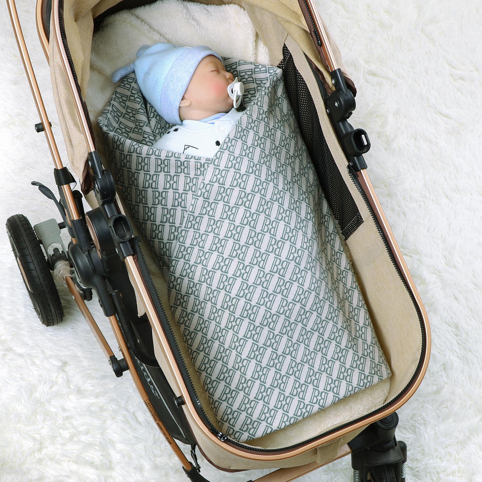 Chăn Bộ Bé Cotton Siêu Mềm Đan Tập Đi Cho Trẻ Sơ Sinh Bé Gái Chăn Ga Gối Đầm Bọc Chữ Bé Trai Sơ Sinh Xe Đẩy Giường Ngủ Bao