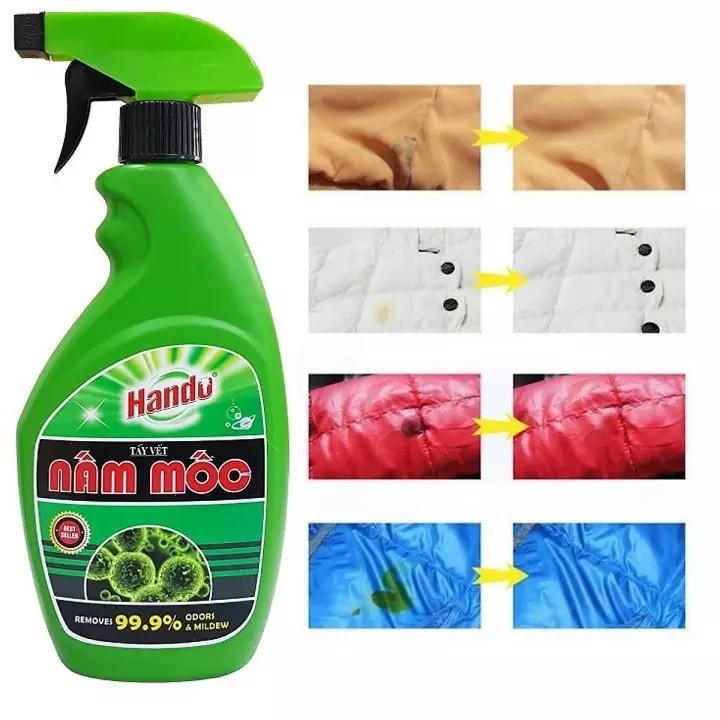 Tẩy nấm mốc quần áo - sàn- tường nhà 500ml Hando