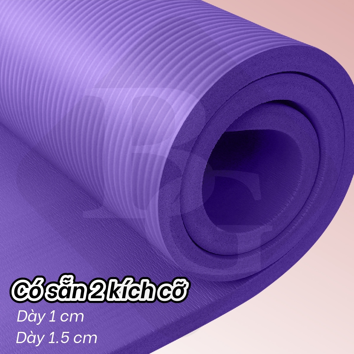 Thảm tập yoga gym  siêu dày 10mm &amp; 15mm  chất liệu cao su NBR tập thể dục tại nhà, đệm văn phòng, thảm dã ngoại du lịch