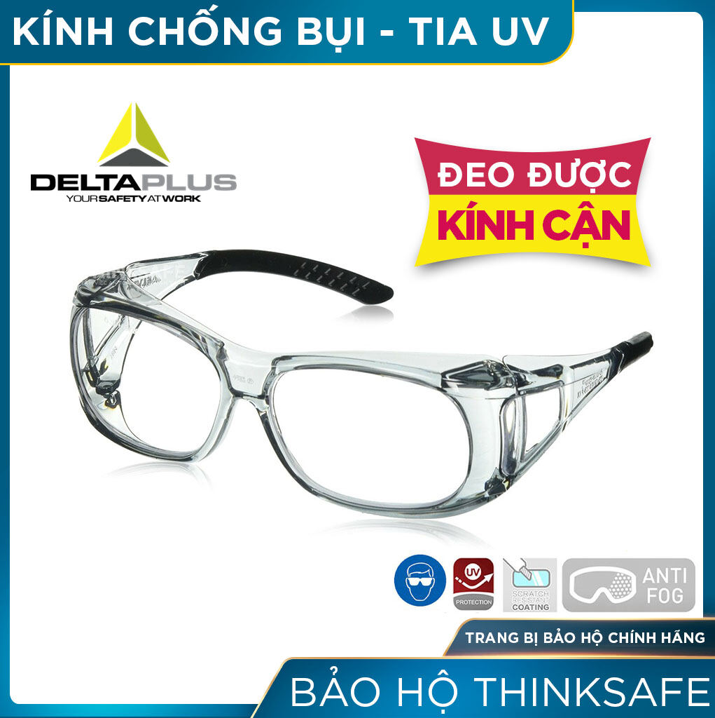 Kính bảo hộ chống bụi Elvex SG37C đeo được cùng kính cận, kính cao cấp chống tia UV, chống bụi, chắn gió, đọng sương. Mắt kính trong suốt, bảo vệ mắt khi lao động, đi xe máy