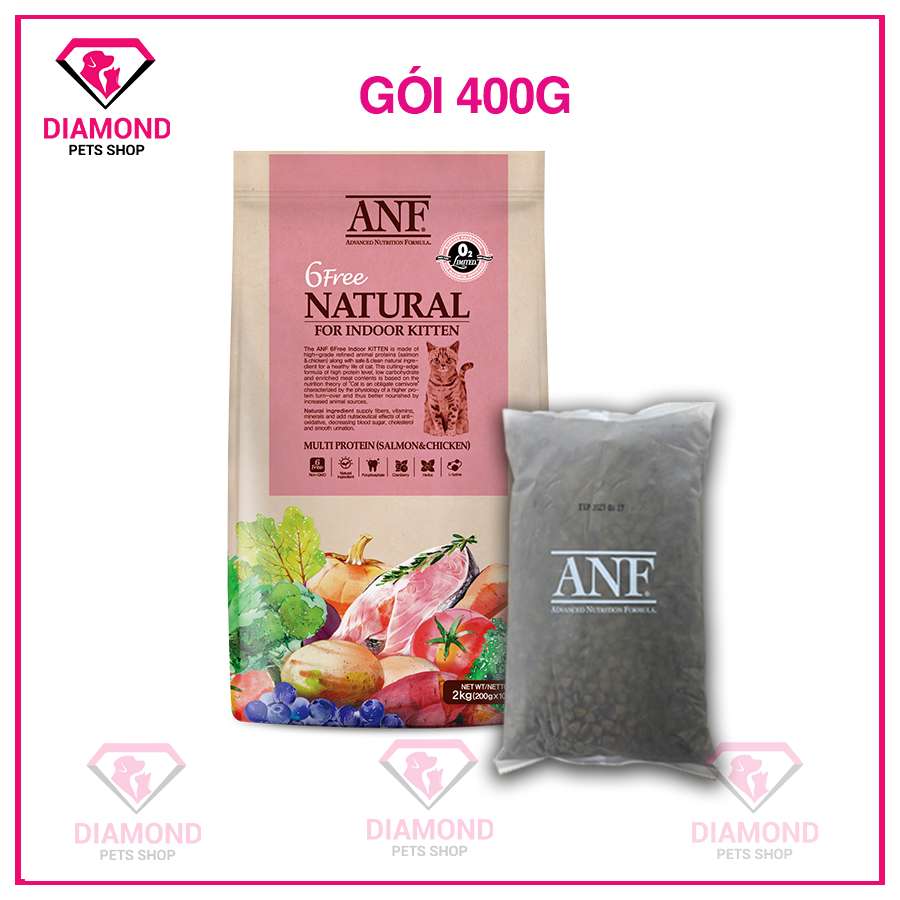 (400g) ANF - Thức ăn hạt hữu cơ cao cấp CHO MÈO NHỎ/TRƯỞNG THÀNH nhập khập Hàn Quốc