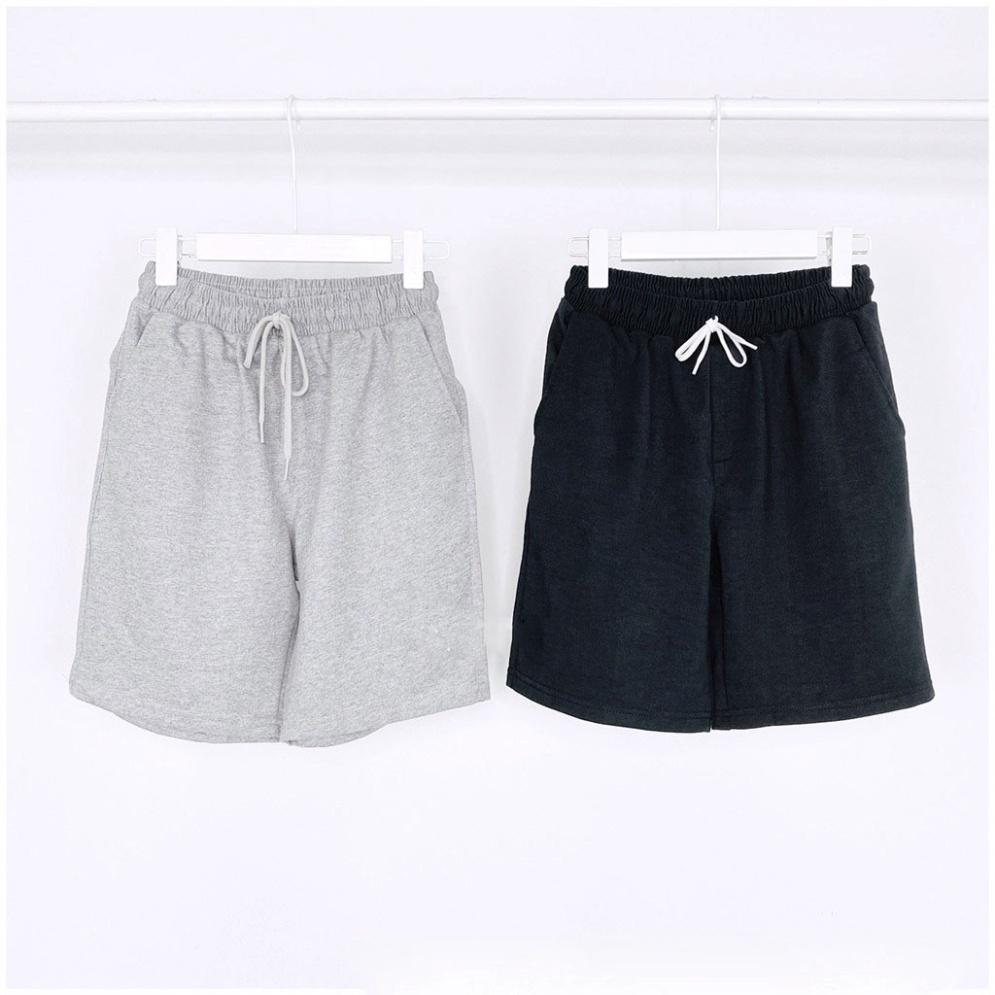 Quần short nam nữ Unisex THUN BASIC , Quần Đùi Nam Nữ Sooc Thun Thể Thao Q31