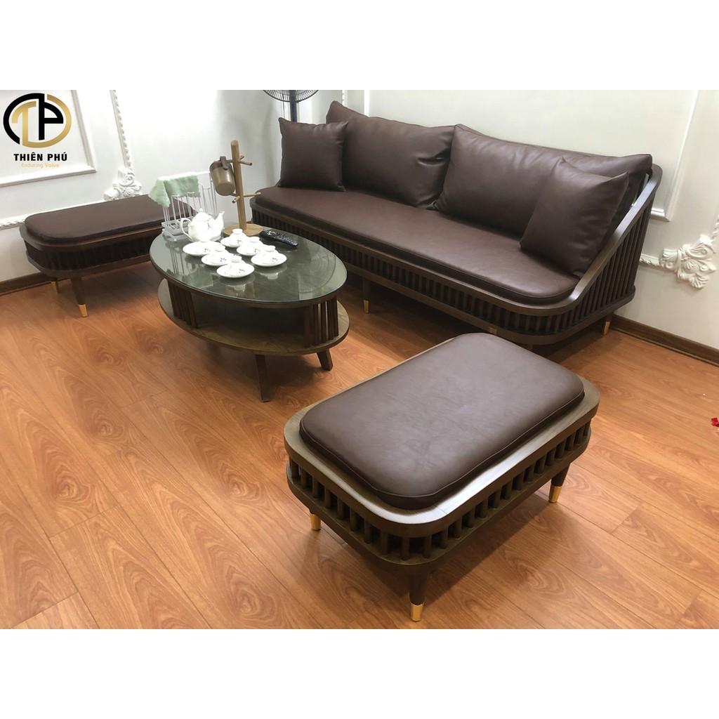 Bộ Sofa Chung Cư KBH Bọc Da Cao Cấp