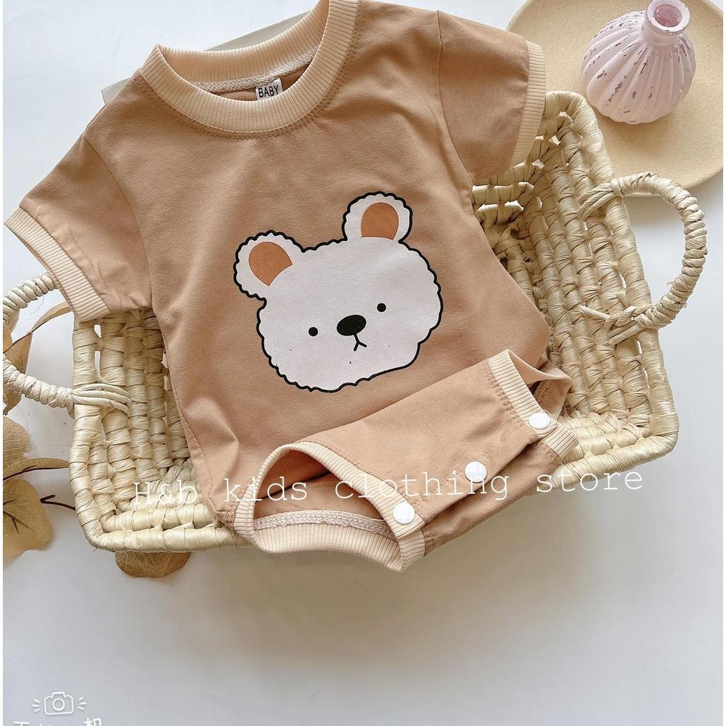 Quần áo trẻ em Set Body chip bodysuit áo liền quần bộ đồ liền thân cho bé trai bé gái 