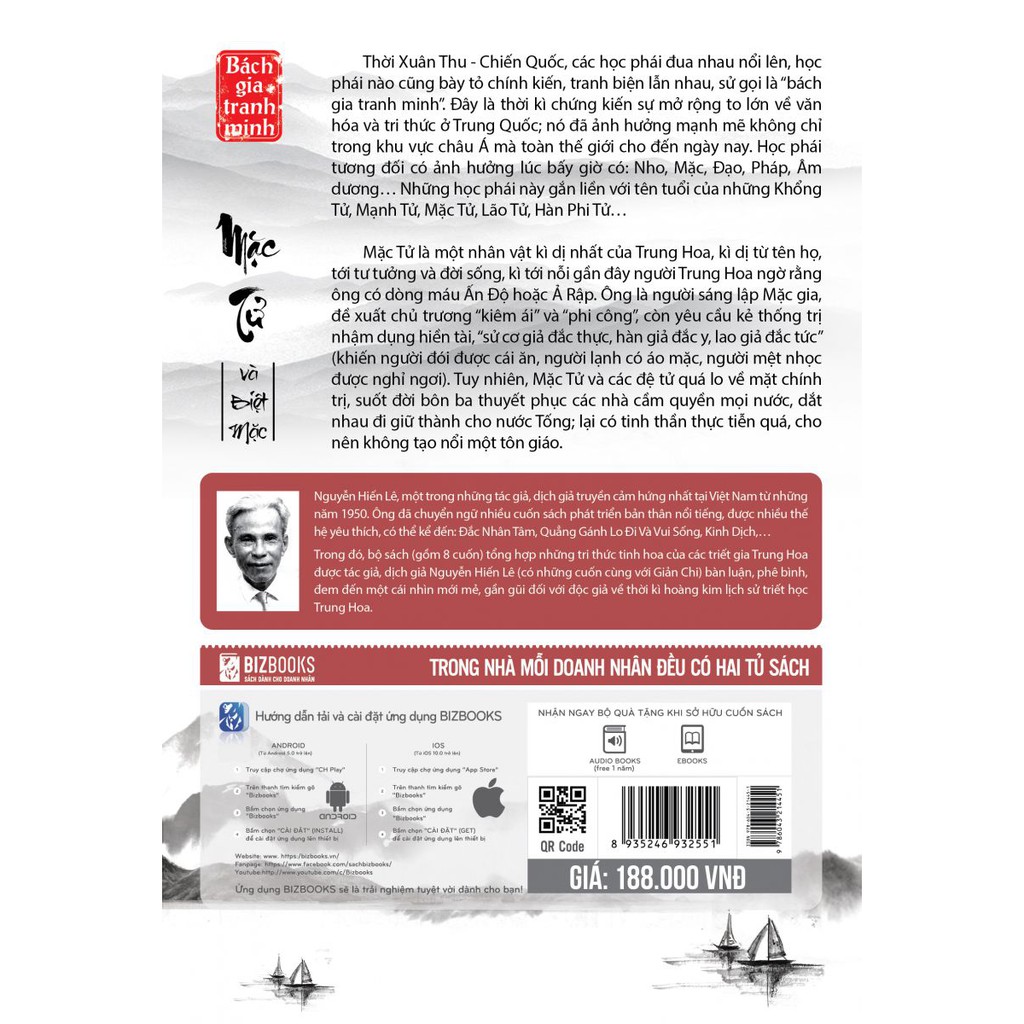 Mặc Tử và Biệt Mặc - Nguyễn Hiến Lê _ Sách_ Bizbooks_ Sách hay mỗi ngày