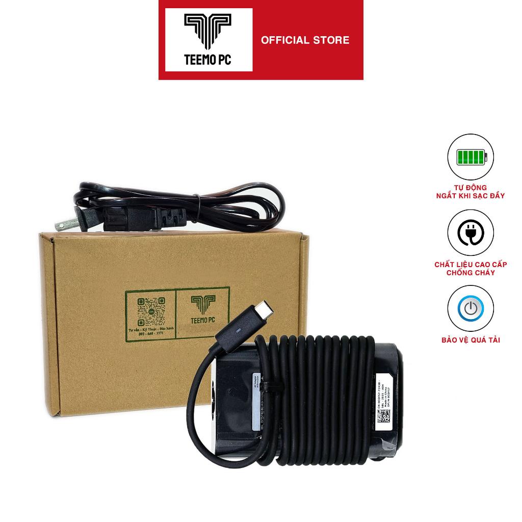 Sạc Tương Thích Cho Laptop Dell Xps 13 9350 9360 9365 5510 Chân Type C - Công Suất 45W 65W - Hàng Nhập Khẩu New Seal TEEMO PC TESE