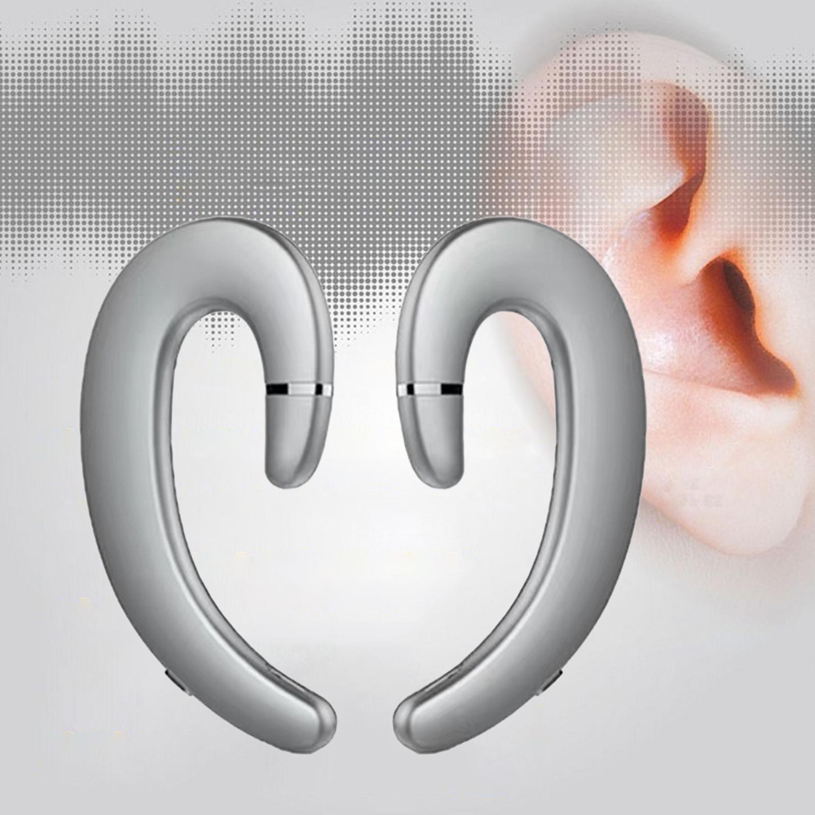 Bluetooth 5.0 Headphone, Ear Hook Low Latency HD Calling Earpiece for Sports Business