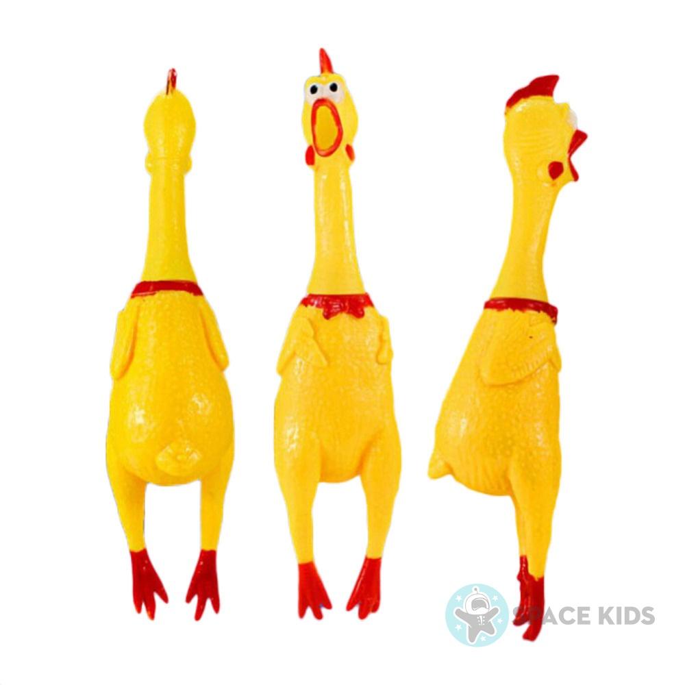 Đồ chơi Con gà la hét, gà a lử, gà bóp kêu shrilling chicken phát ra âm thanh vui nhộn cho bé