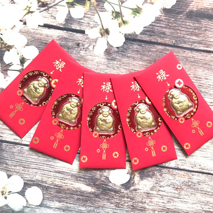 Bao lì xì Thần Tài Lồng Đèn, dùng để treo trong nhà, treo cây hoa mai, đựng tiền lì xì, quà biếu Tết sang trọng, ý nghĩa - TMT Collection - SP005083
