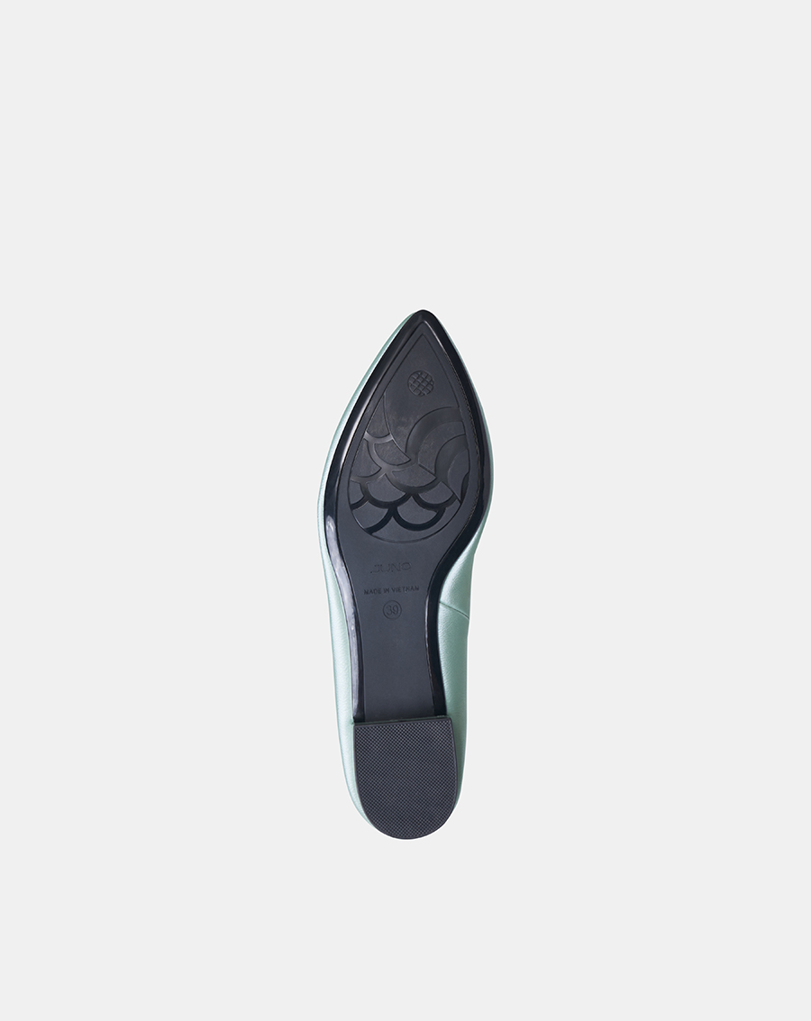 Giày Búp Bê 3cm Nữ Thời Trang JUNO Trang Trí Khóa BB03107