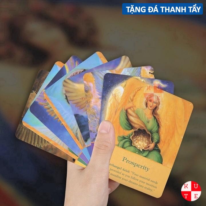 Bộ Bài Oracle ArchAngel 45 Lá Bài Tặng File Tiếng Anh Và Đá Thanh Tẩy