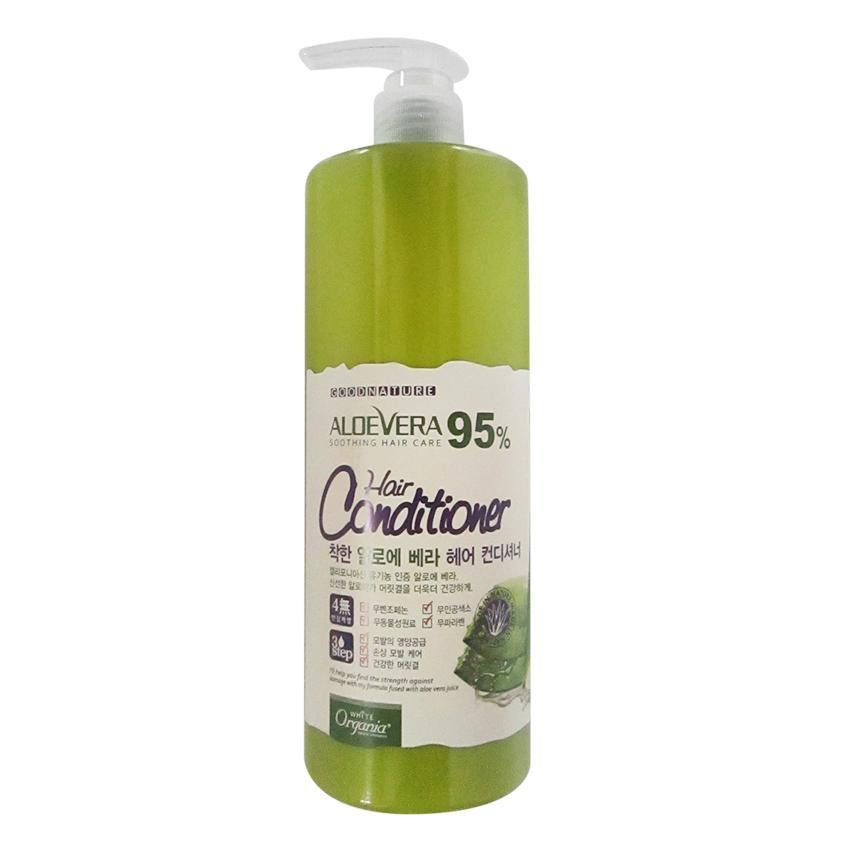 Dầu xả ORGANIA WHITE GOOD NATURE ALOE VERA HAIR CONDITIONER 500g