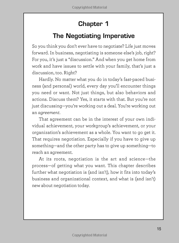 Negotiating 101 : From Planning Your Strategy To Finding A Common Ground, An Essential Guide To The Art Of Negotiating
