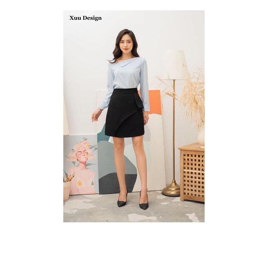 Chân Váy Chữ A - Chân Váy Công Sở, Giấu Bụng Cực Tốt Che Khuyết Điểm Bụng - ELISA SHOP