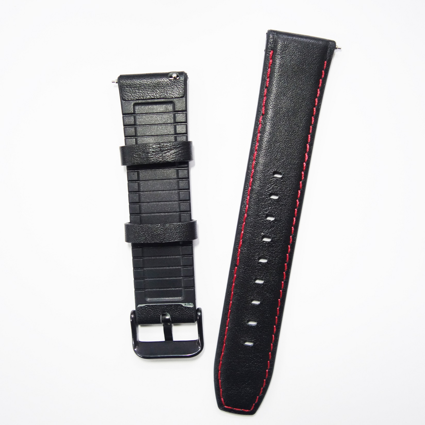 Dây da Hybird Size 22 cho Gear S3, Galaxy Watch Đen