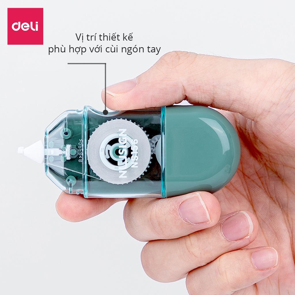 Bút Xóa Băng Kéo 6M Dạng Film Cao Cấp Deli - Kích Thước 6mx5mm - Phù Hợp Học Sinh Văn Phòng Tẩy Xoá Bút Mực Bút Bi - NS156