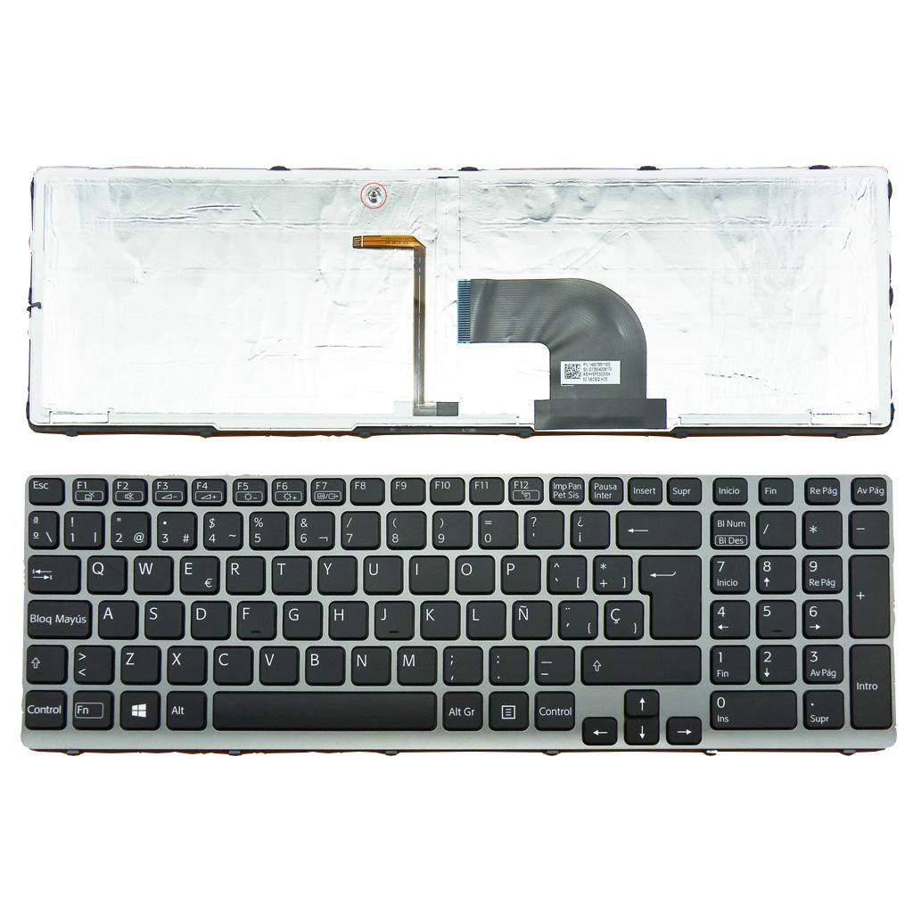 Replacement Laptop Keyboard Layout Spanish for VAIO SVE15 SVE-15