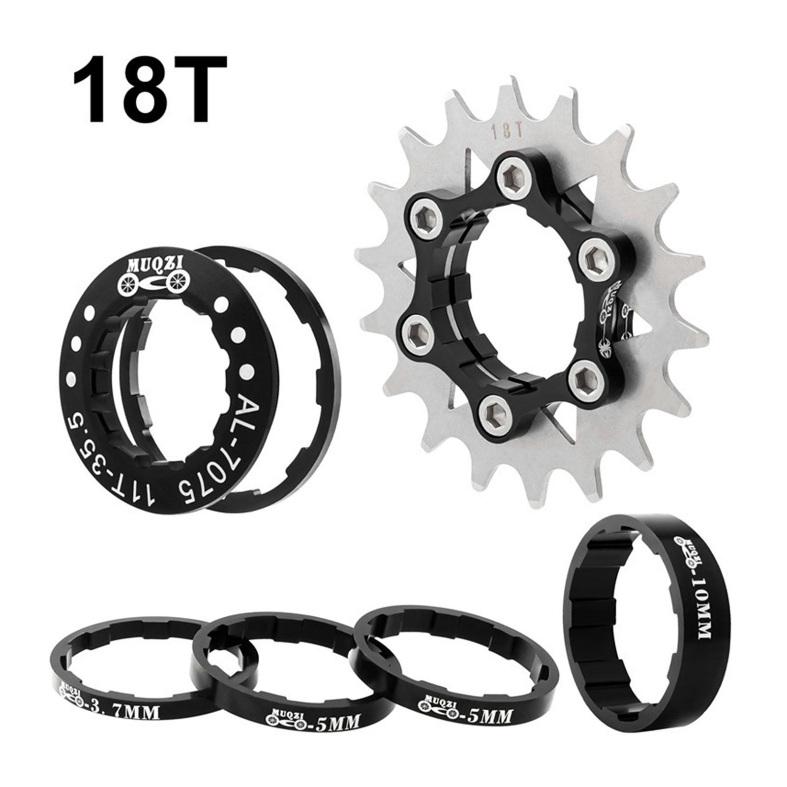 Single Speed Cassette Spacers Freewheel Sprocket Adapter